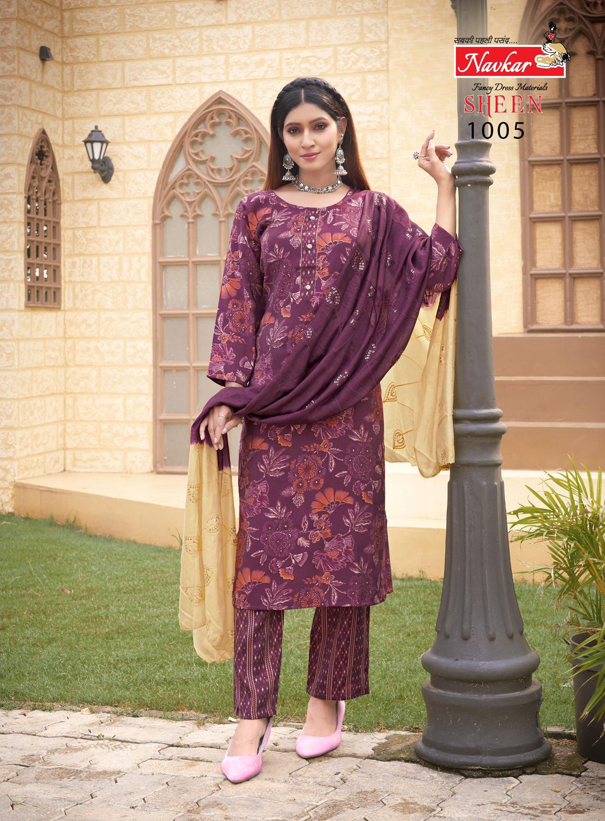 Sheen Vol 3 By Navkar Muslin Printed Kurti With Bottom Dupatta Wholesale Shop In Surat
